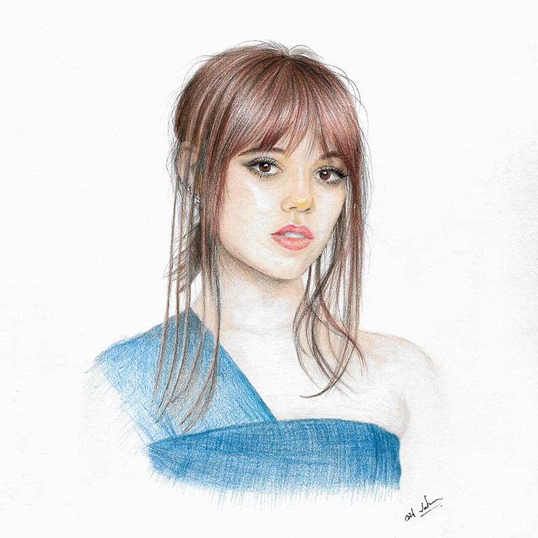 Custom Realistic Color Pencil Portrait Drawing