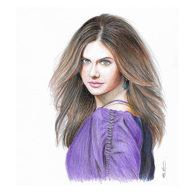 Custom Realistic Color Pencil Portrait Drawing - Image 2